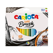 Super Brush Felt Tip Washable Pens - 20 Pieces
