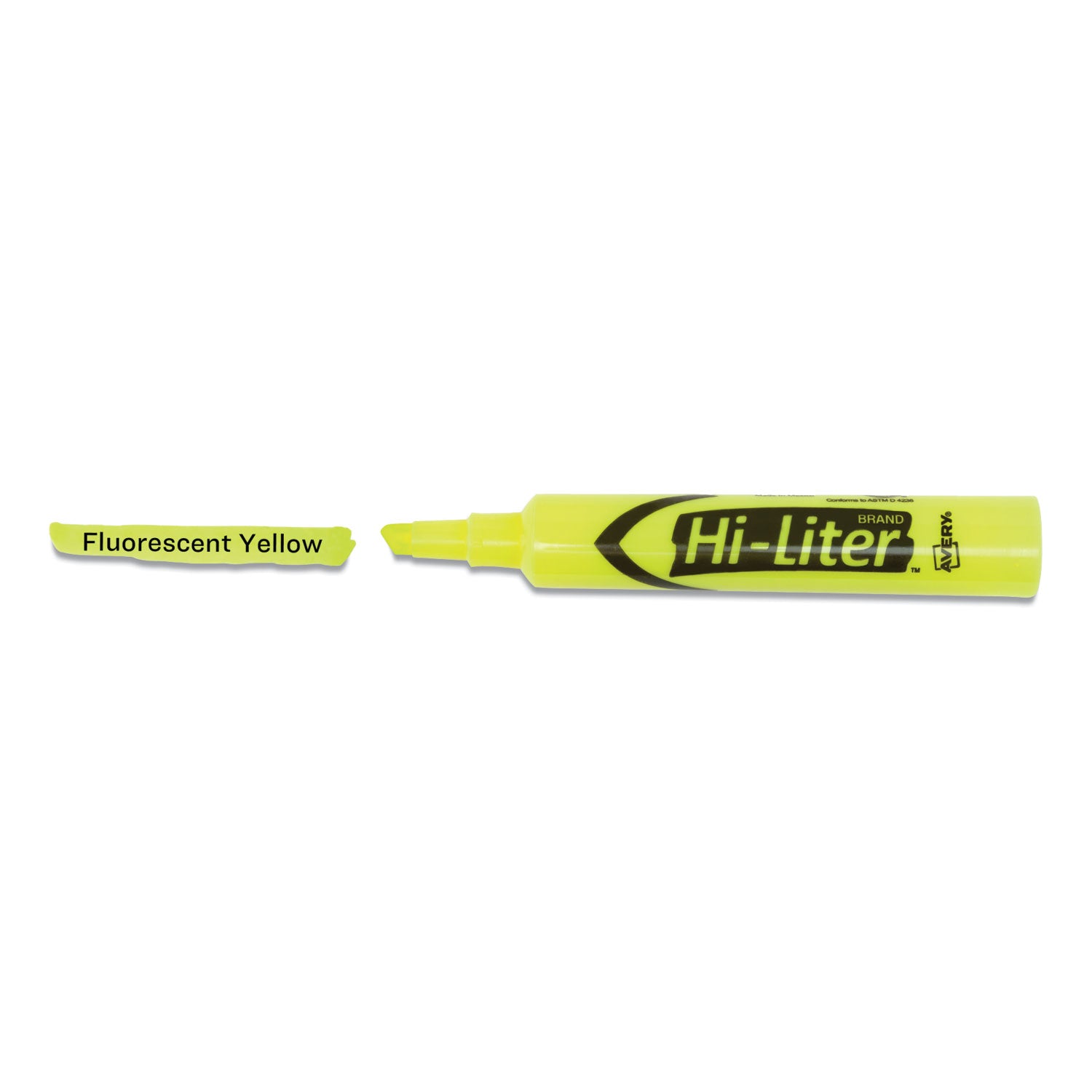 Hi-Liter® Desk-Style Highlighters, Fluorescent Yellow, Value Pack of 36