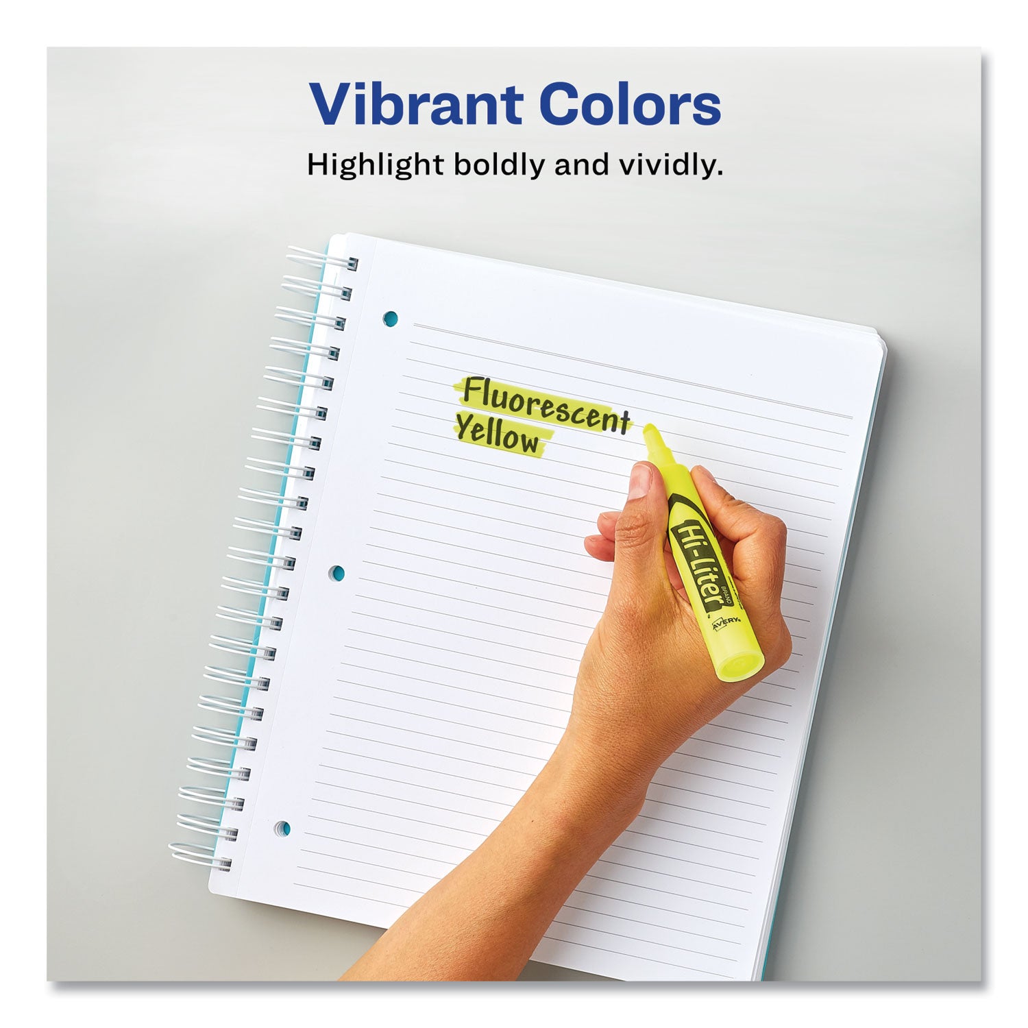 Hi-Liter® Desk-Style Highlighters, Fluorescent Yellow, Value Pack of 36