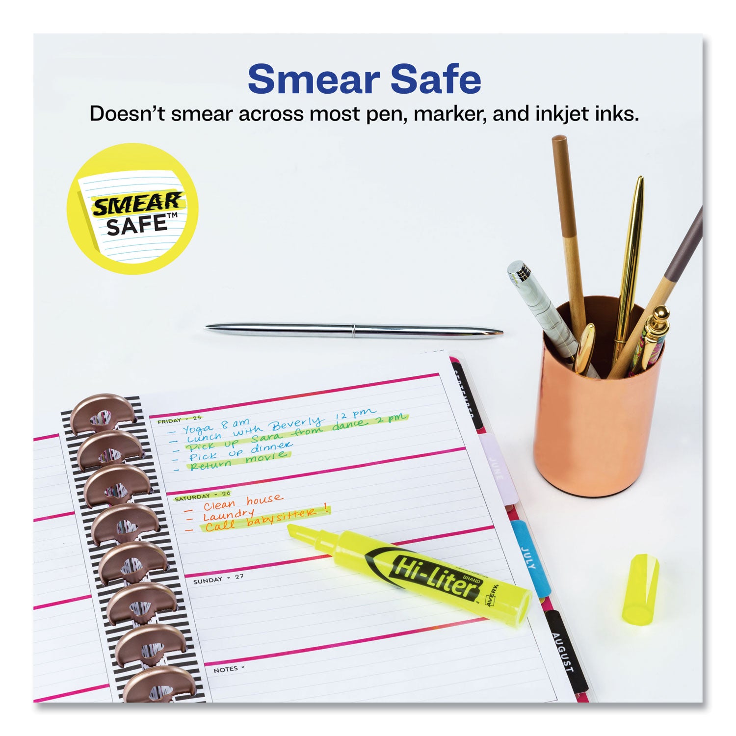 Hi-Liter® Desk-Style Highlighters, Fluorescent Yellow, Value Pack of 36