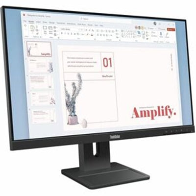 Lenovo - ThinkVision 23.8" IPS LED FHD 48Hz-120Hz Monitor (HDMI, VGA, DP) W/Speakers - Black