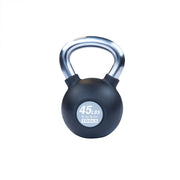 Chrome, Rubber Kettlebell 45Lb