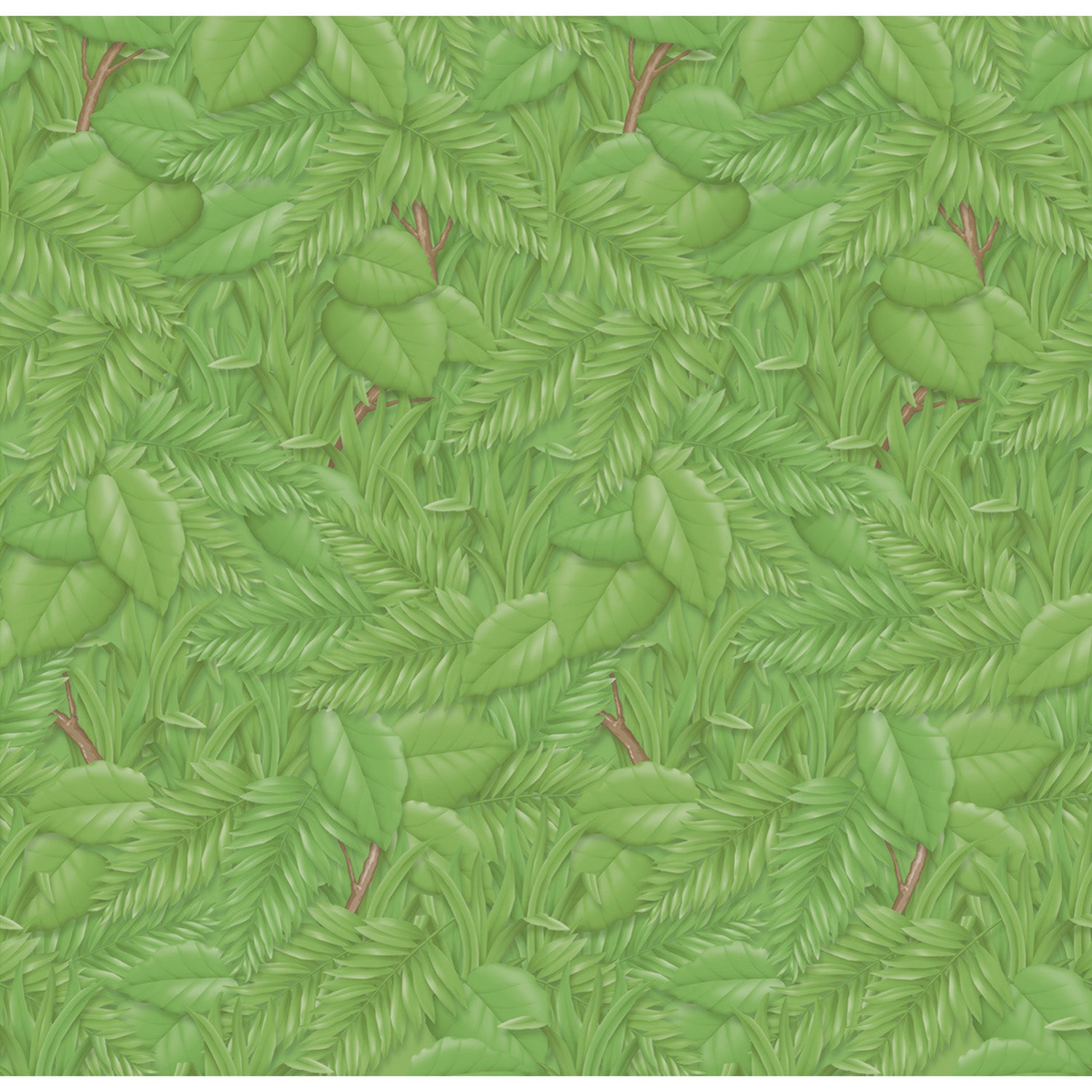 Bulletin Board Art Paper, Tropical Foliage, 48" x 12', 4 Rolls