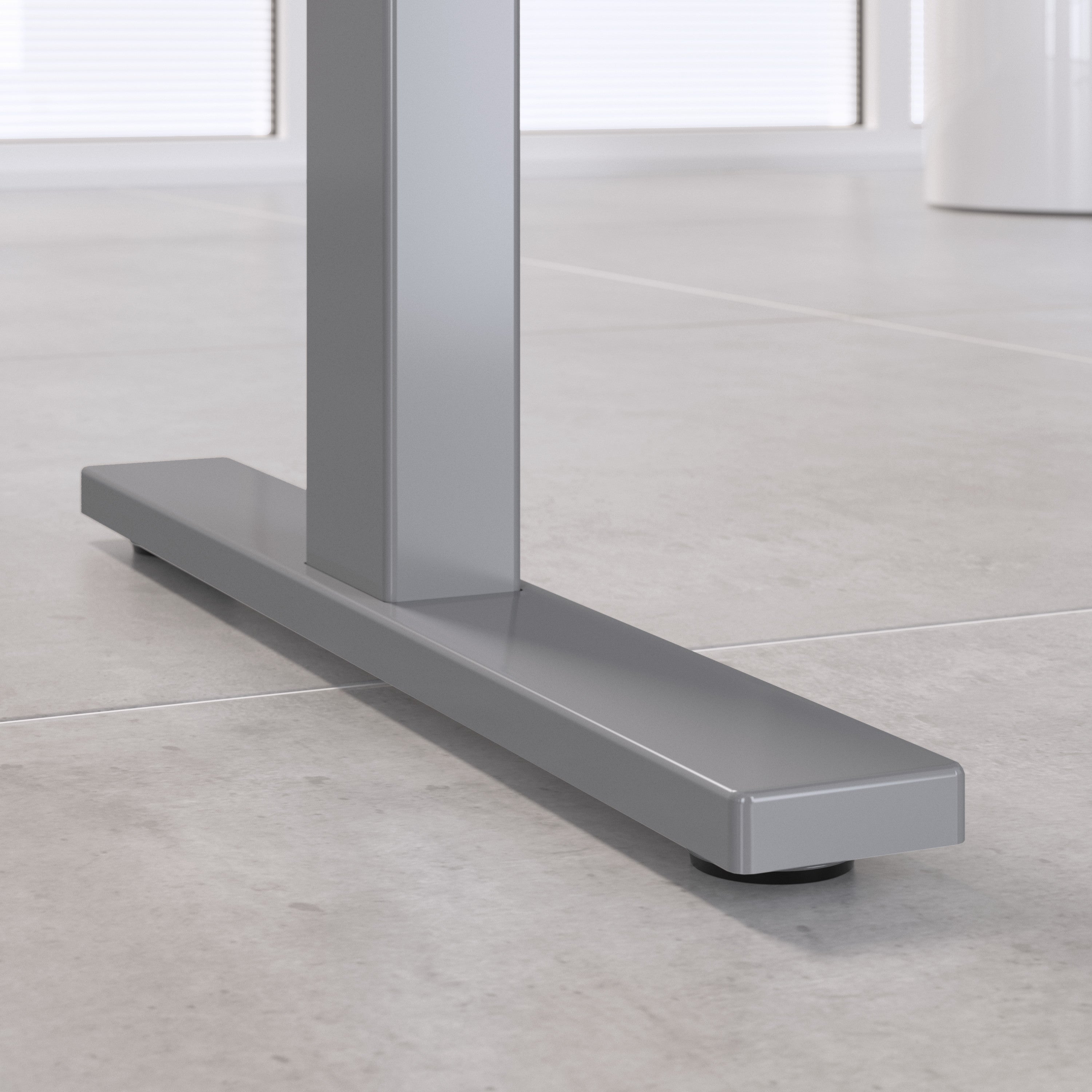 Move 60 Series by Bush Business Furniture 60W x 30D Height Adjustable Standing Desk with Storage in Hansen Cherry with Cool Gray Metallic Base - 59.45" Width x 29.37" Depth x 47.69" Height