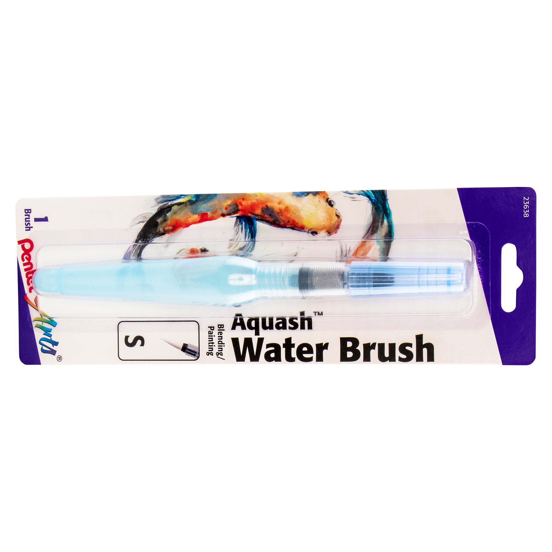 Aquash Water Brush Fine Point Small, Peggable Carded