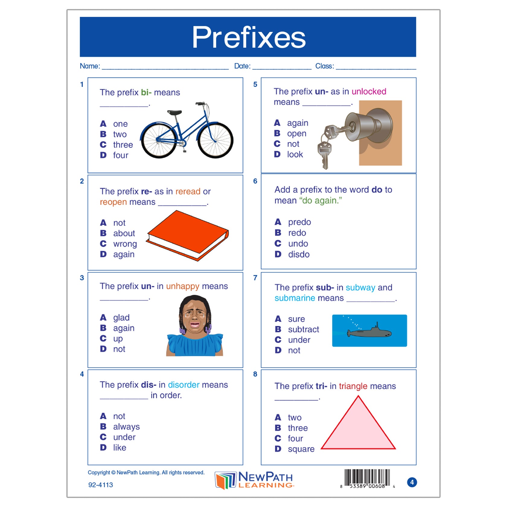 Prefixes Learning Center, Grades 1-2
