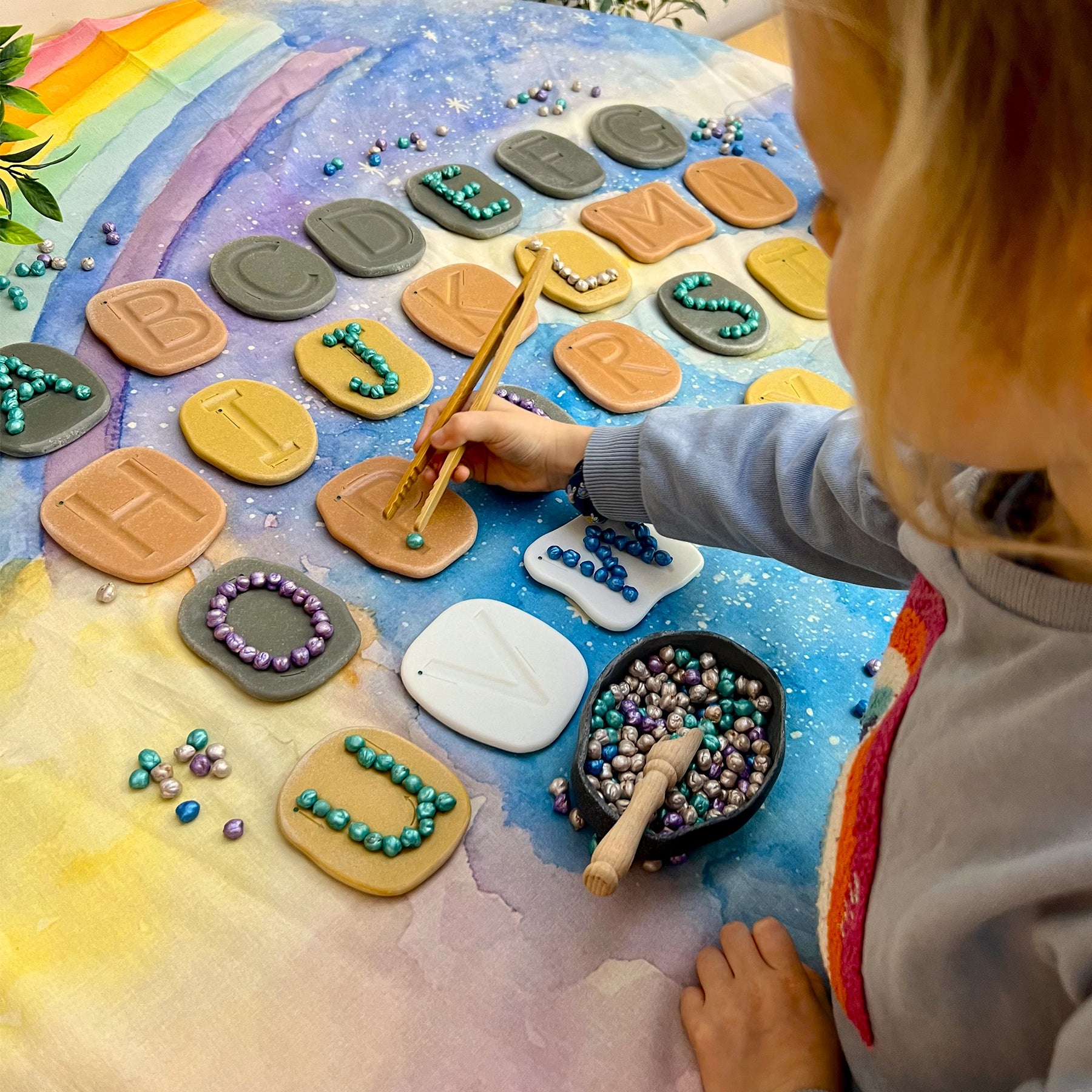 Feels-Write Uppercase Letter Stones