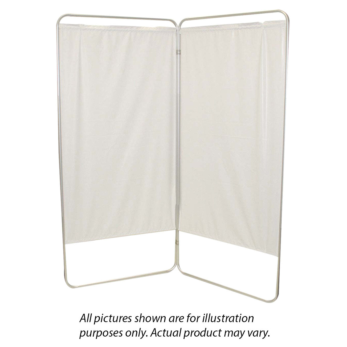 Standard 5-Panel Privacy Screen - Green 6 mil vinyl, 84" W x 68" H extended, 19" W x 68" H x4" D folded
