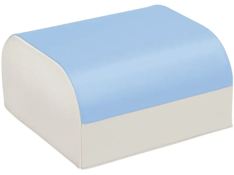 Pouffe Club - Light Blue/Ivory, 6.7"H