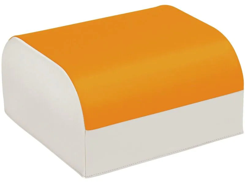 Pouffe Club - Light Orange/Ivory, 6.7"H
