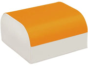 Pouffe Club - Light Orange/Ivory, 12.6"H