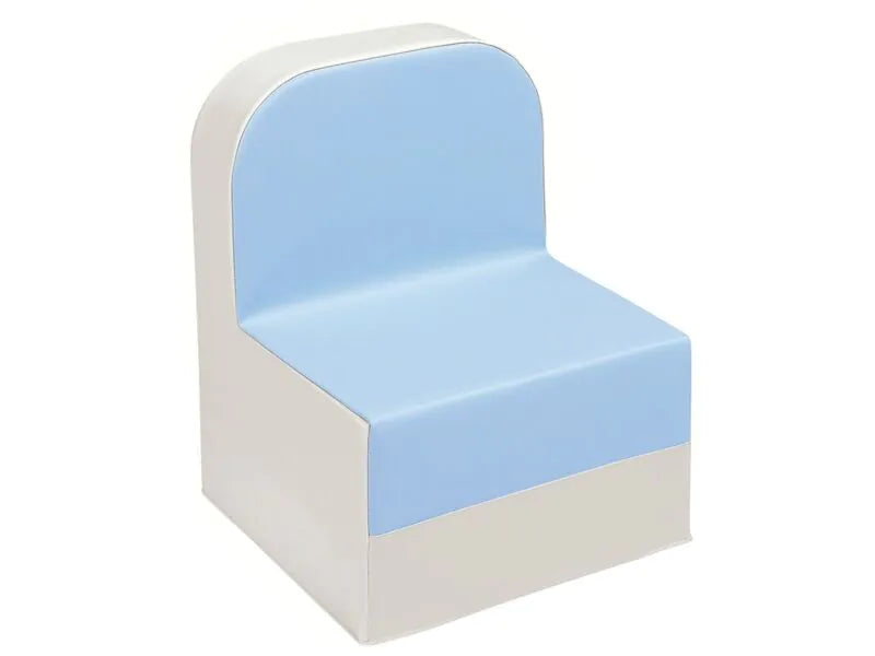 Low Chair Club - Light Blue/Ivory, 12.6"H