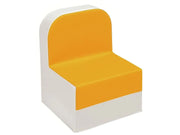 Low Chair Club - Light Orange/Ivory, 12.6"H