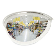 See All Half-Dome Mirror - Half-dome18" Diameter - White - 1 Each