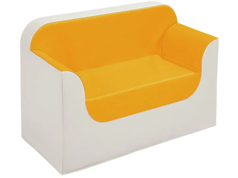 Sofa Club - Light Orange/Ivory, 12.6"H