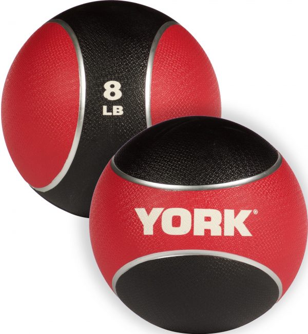 8 LB 2 Tone Medicine Rubber Ball- Red