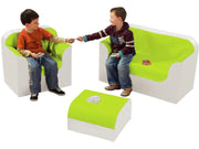 Sofa Corner Club Kit - Light Green/Ivory, 12.6"H