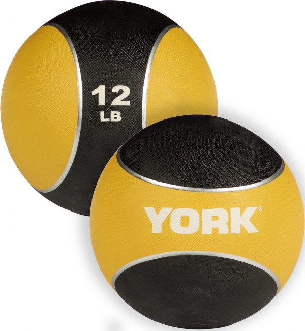 12 LB 2 Tone Medicine Rubber Ball- Yellow