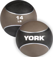 14 LB 2 Tone Medicine Rubber Ball- Brown
