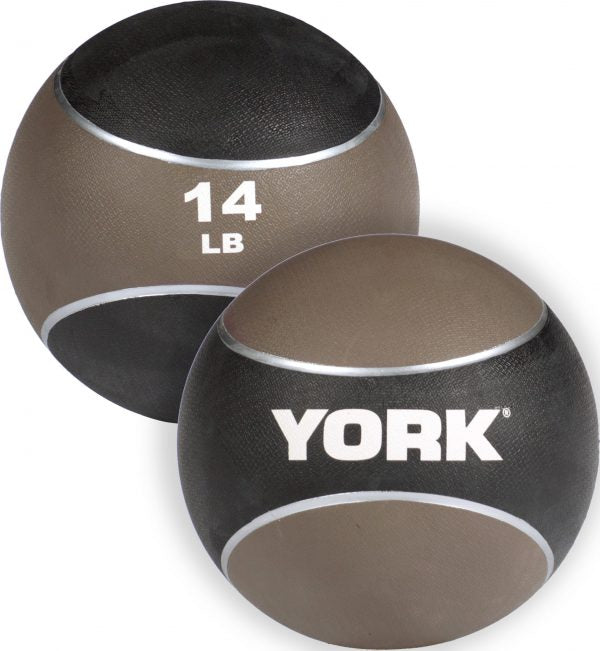 14 LB 2 Tone Medicine Rubber Ball- Brown