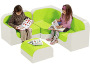 Corner Sofa Club Kit - Light Green/Ivory, 12.6"H