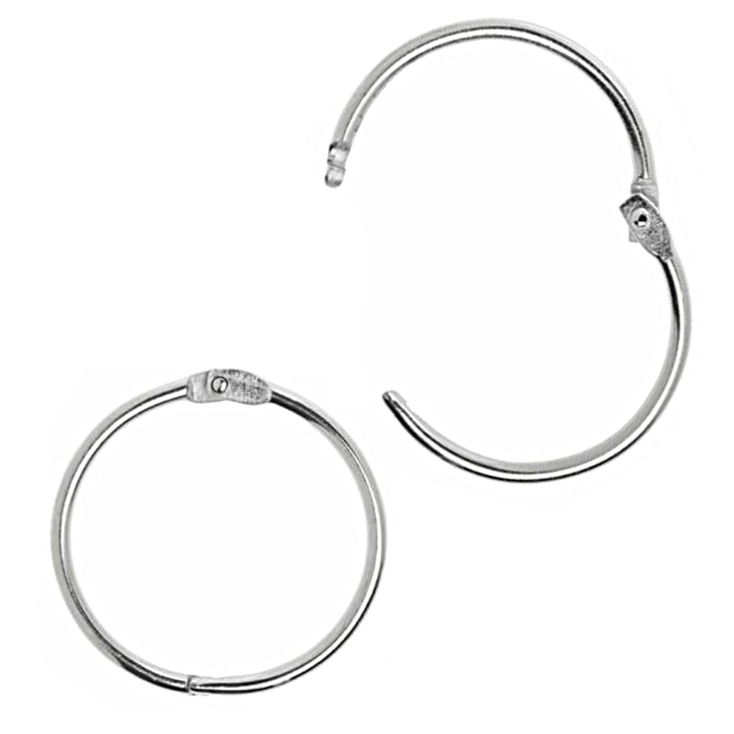 Loose Leaf Rings, 1.25", Box of 100