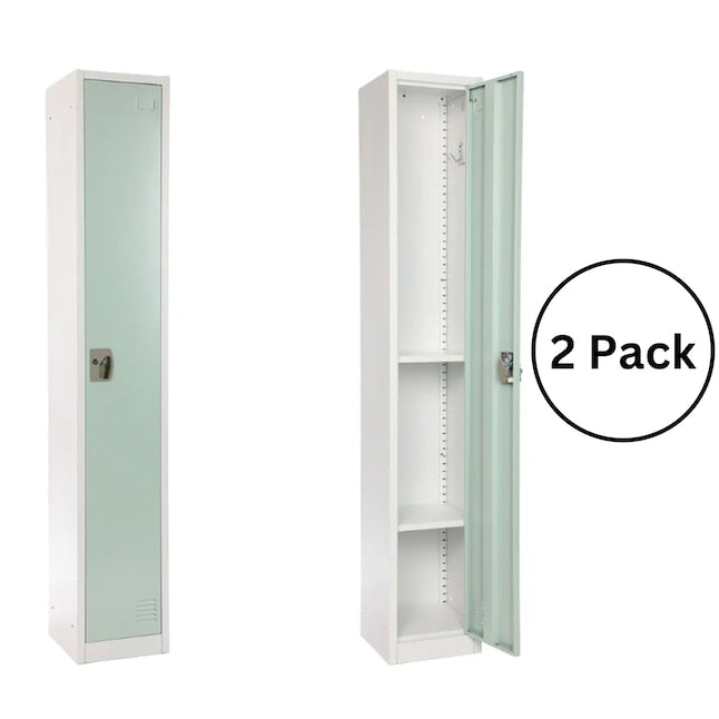 Large Single Door Locker – Misty Green 2-Pack
