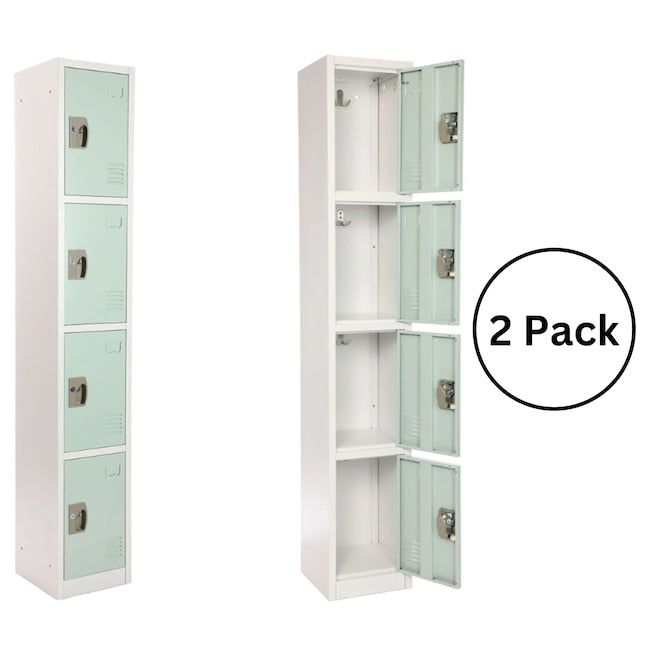 Large 4 Door Locker – Misty Green 2-Pack