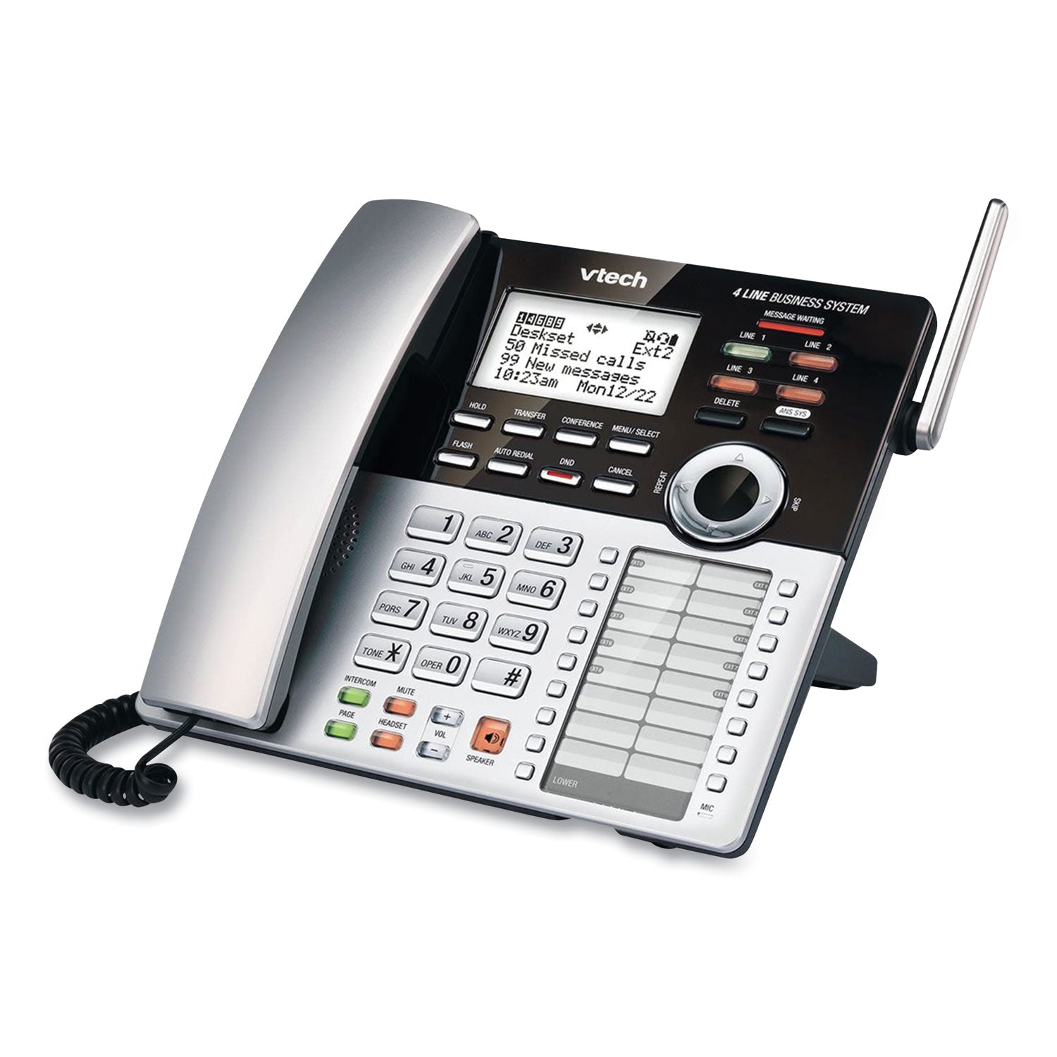 CM18245 Four-Line Business System Extension Deskset for Use With Vtech CM18445