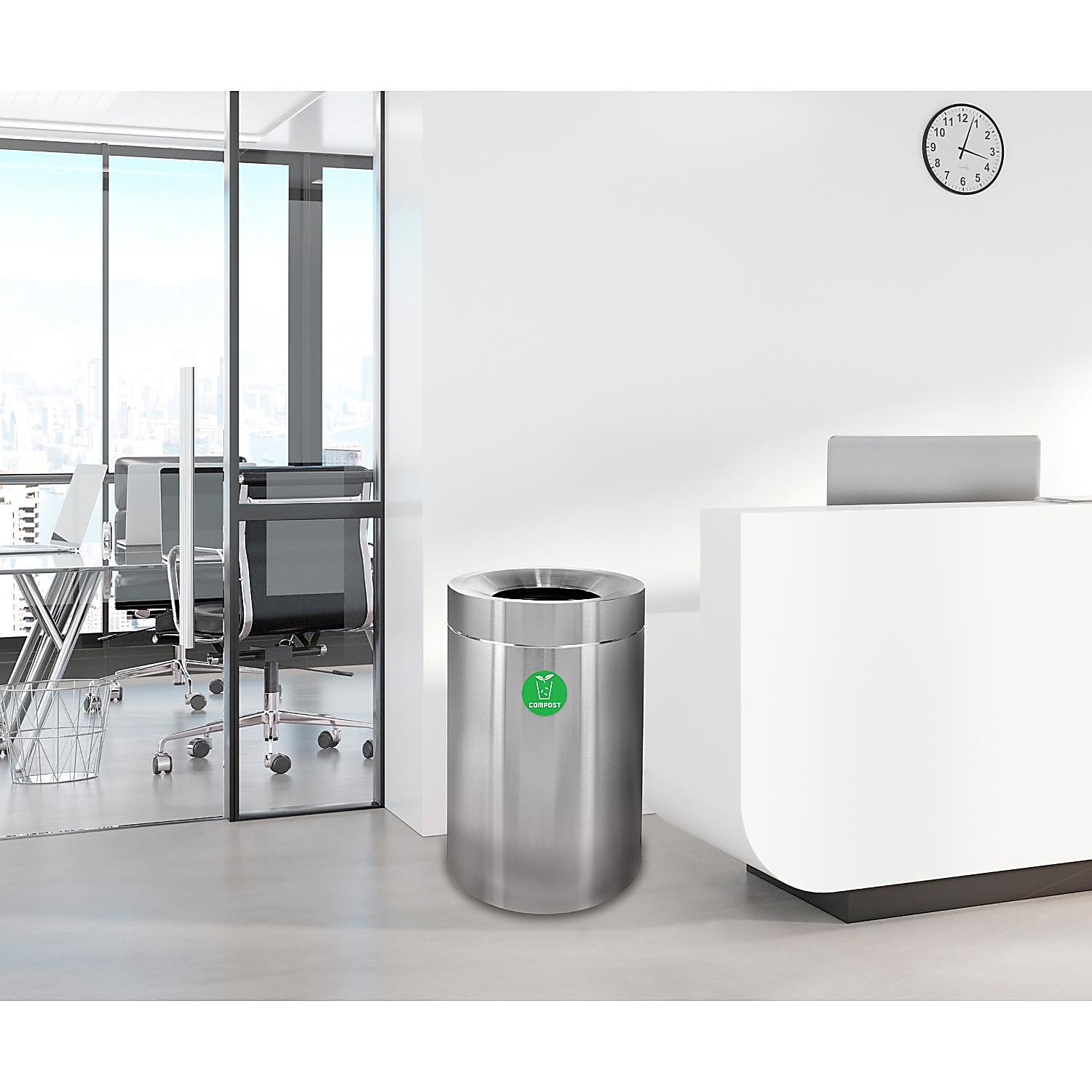 50 Gallon Stainless Steel Compost Can