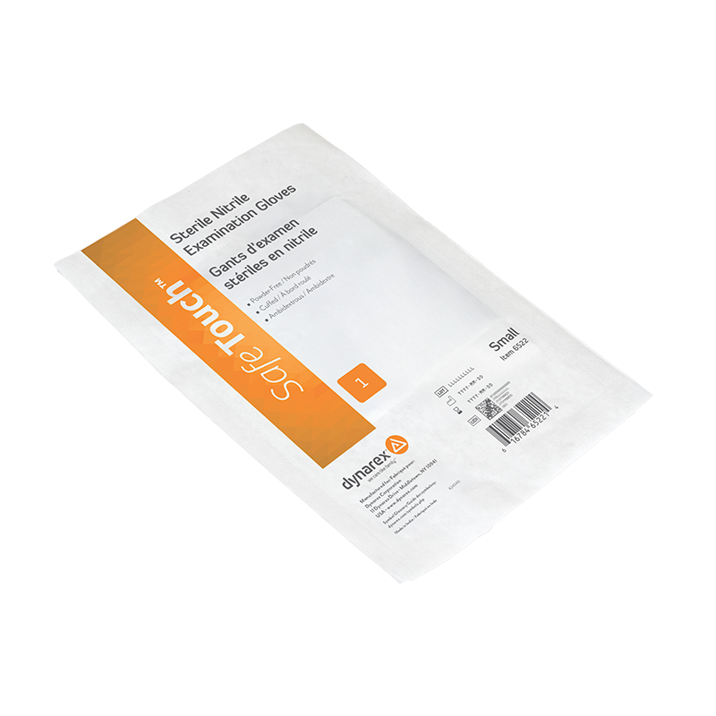 Nitrile Sterile Exam Gloves, Singles, Small, Powder-Free, 8/100/cs - 100 pcs per Box/8 Boxes per Case