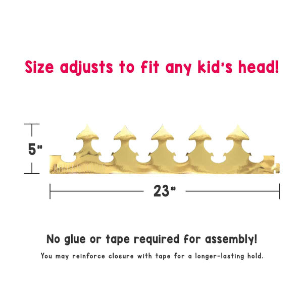 Gold Crowns, 12 ct with approximately 300 gemstones
