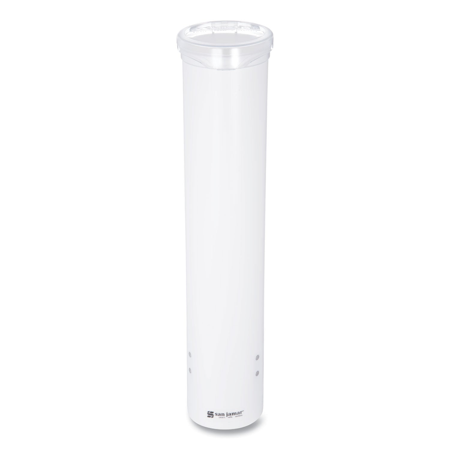 16" Tube - Pull Dispensing - Wall Mountable - Transparent White - Plastic - 1 Each
