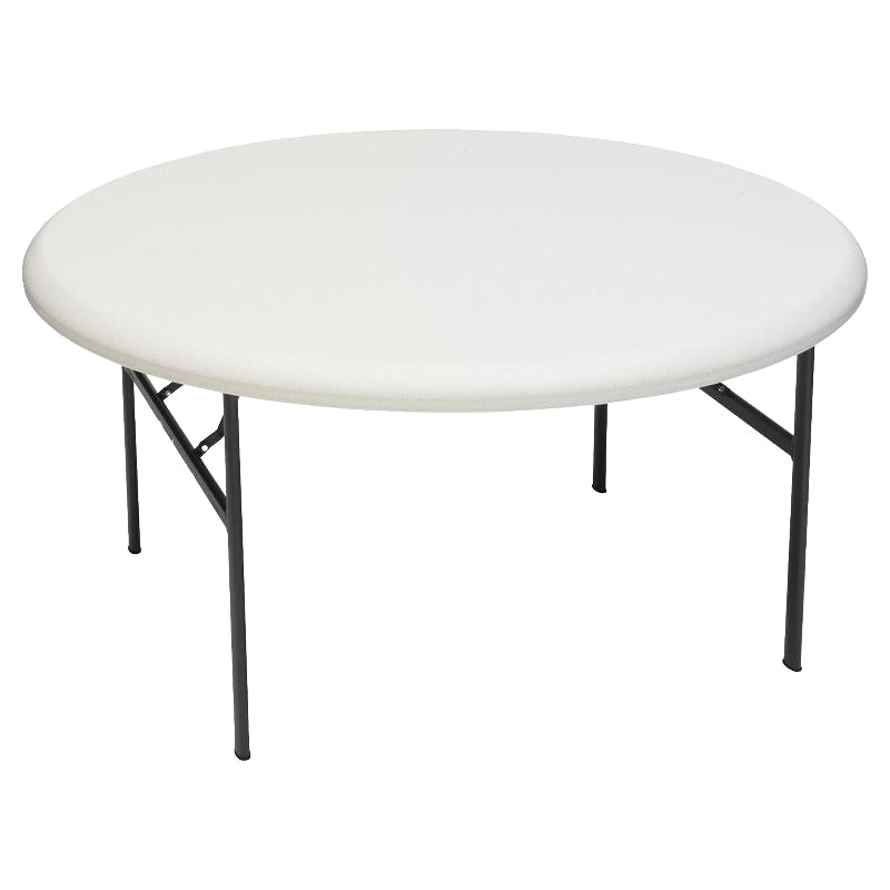 IndestrucTable® Classic Folding Table, Platinum Granite - 60" Round