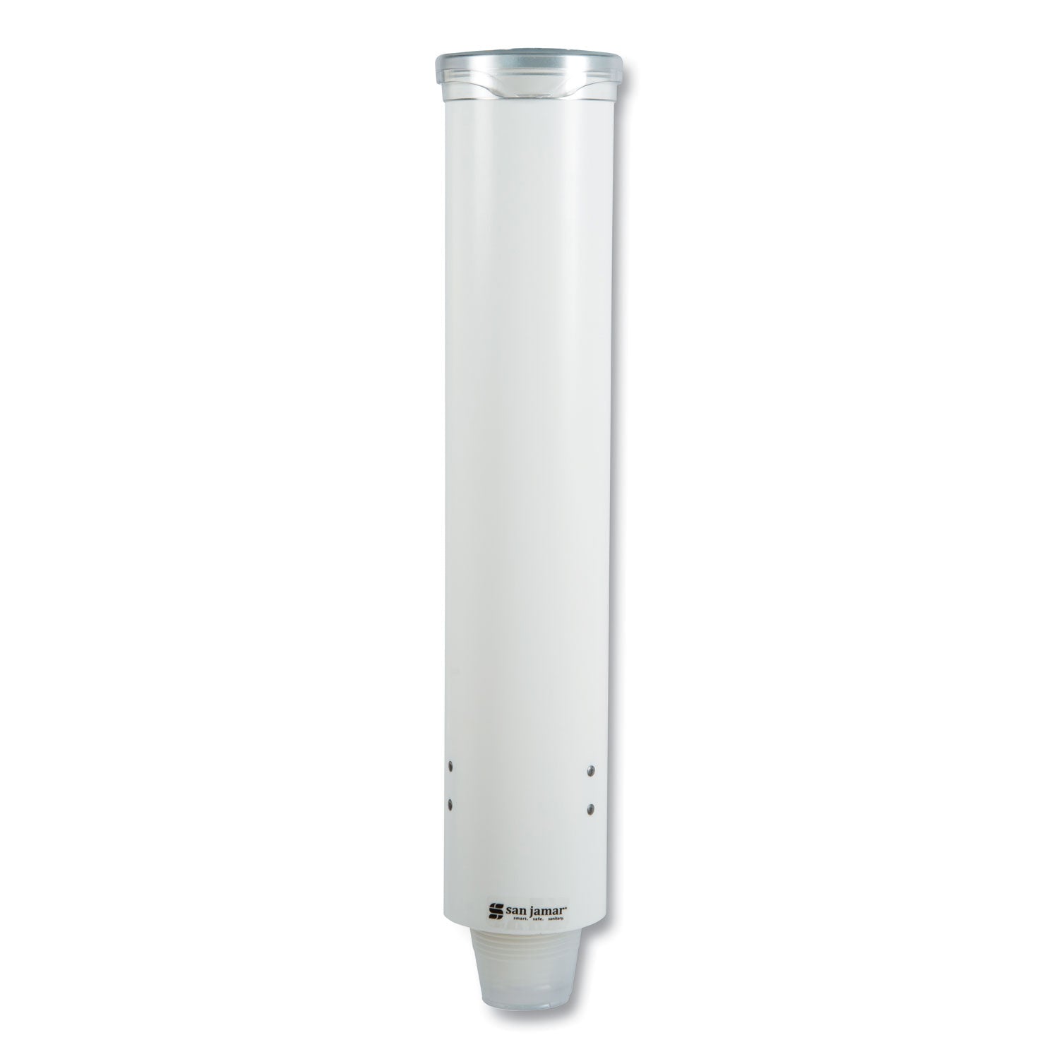 16" Tube - Pull Dispensing - Wall Mountable - Transparent White - Plastic - 1 Each