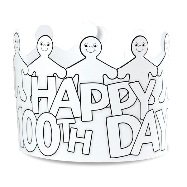 Crowns - 24 count - B&W 100th Day