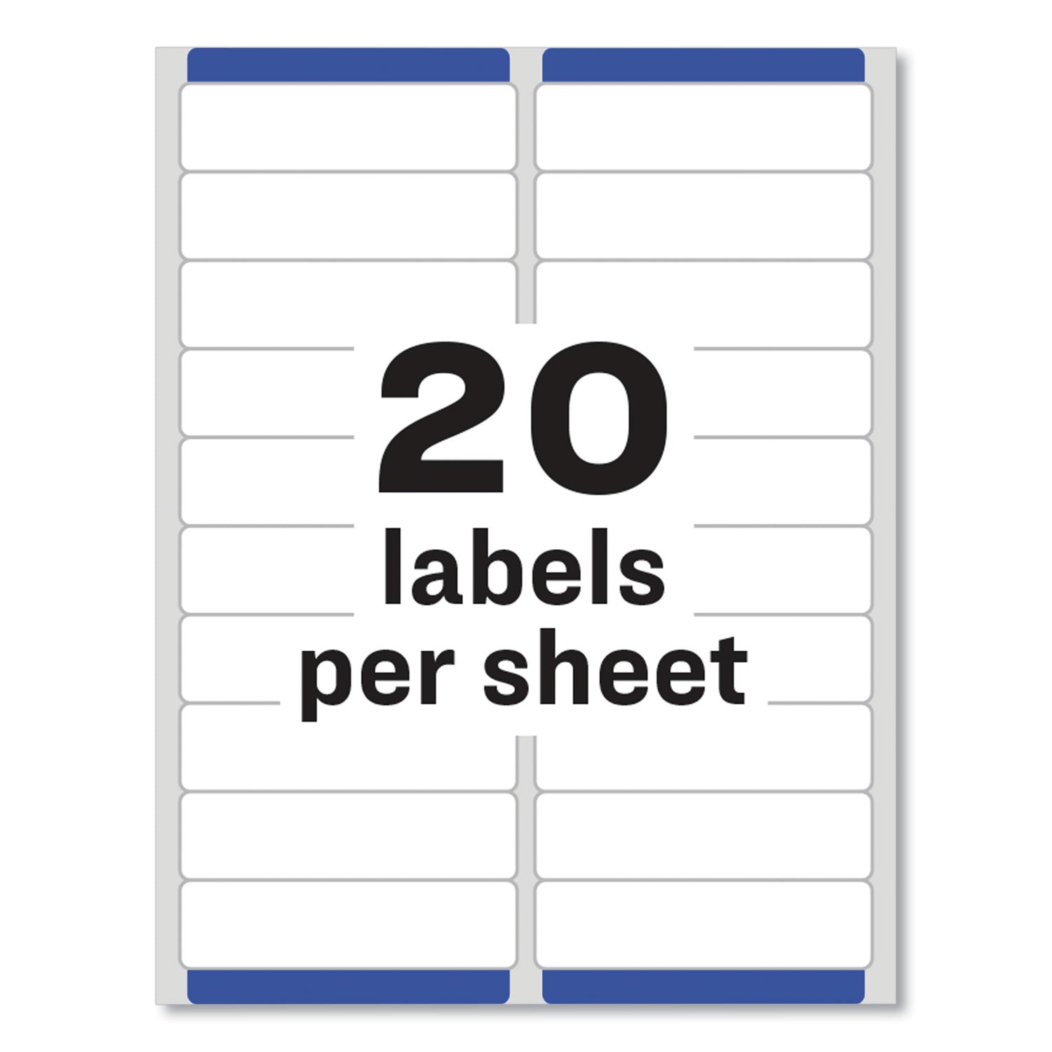 Easy Peel® Address Labels, Sure Feed™ Technology, Permanent Adhesive, 1" x 4", 500 Labels
