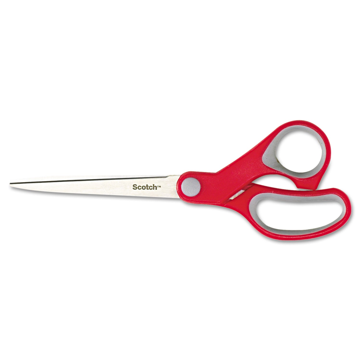 Scotch Multipurpose Scissors - 7" Overall Length - Straight-left/right - Stainless Steel - Red, Silver - 1 Each