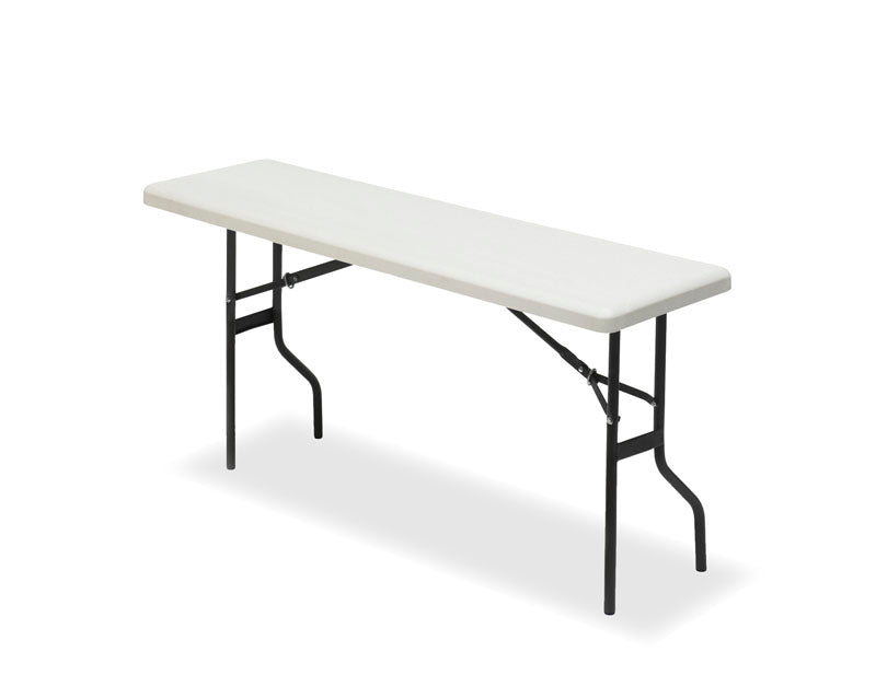 IndestrucTable® Classic Folding Table, Platinum Granite - 18" x 60"