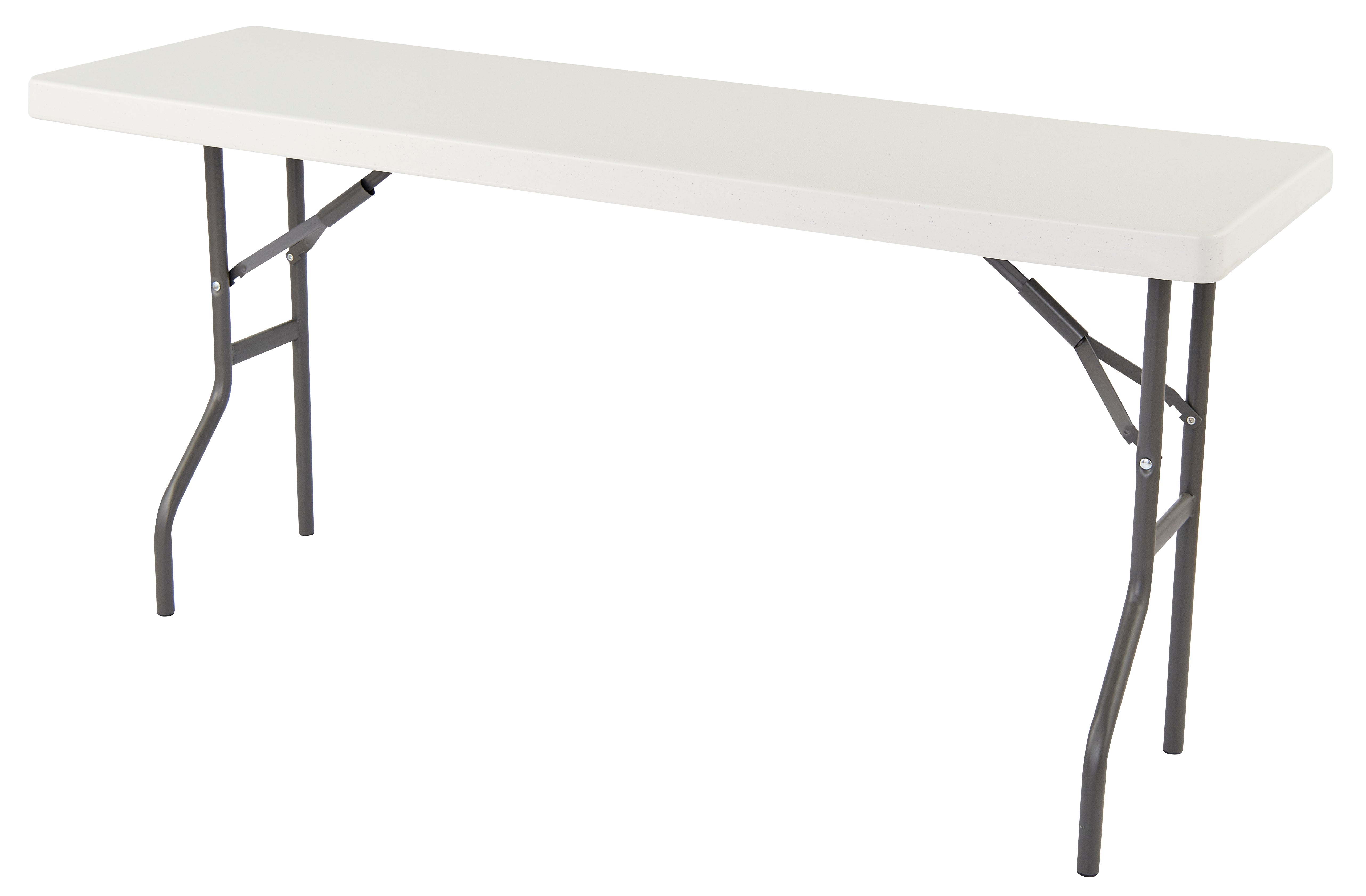 IndestrucTable® Classic Folding Table, Platinum Granite - 18" x 60"