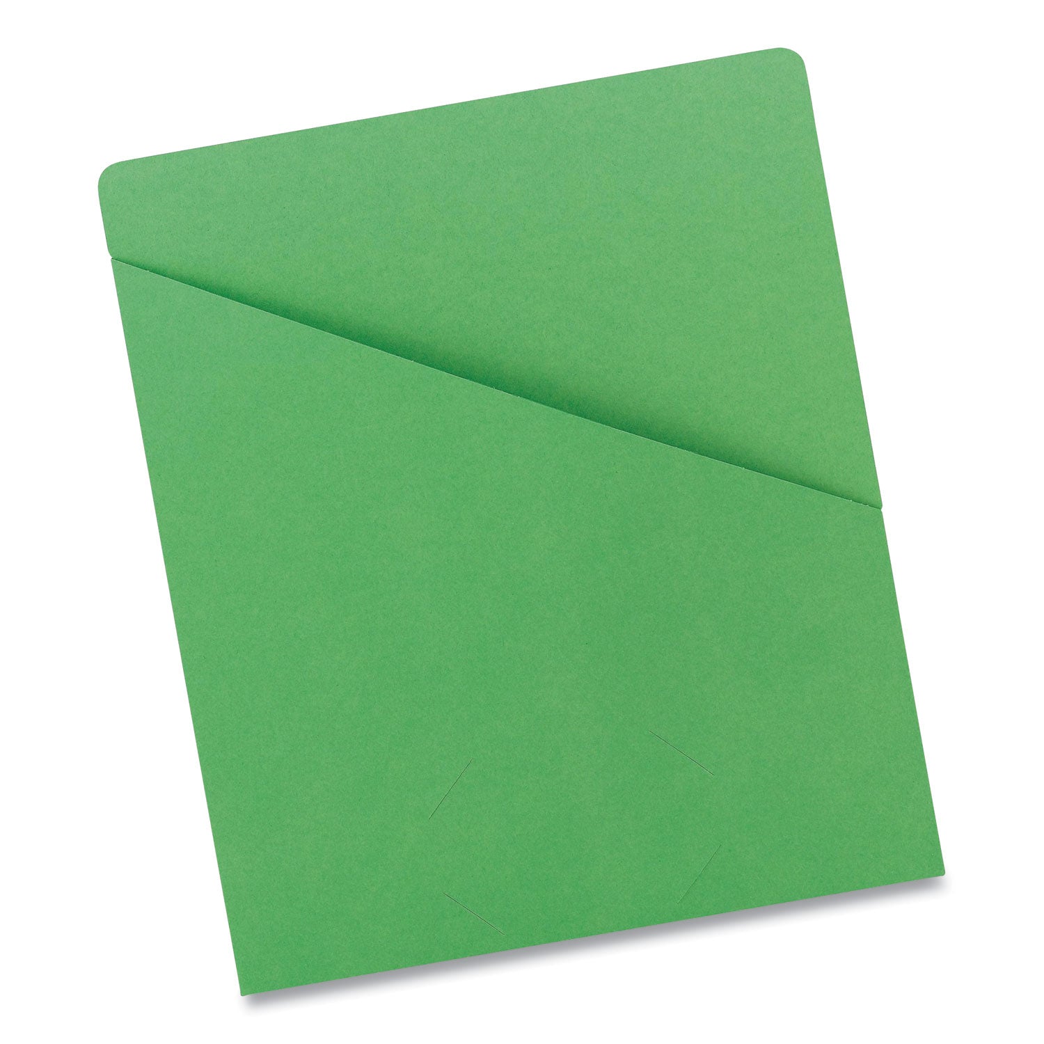 Smead Letter Recycled File Jacket - 8 1/2" x 11" - 1 Front Pocket(s) - 11 pt. - Green - 10% Recycled - 25 / Pack