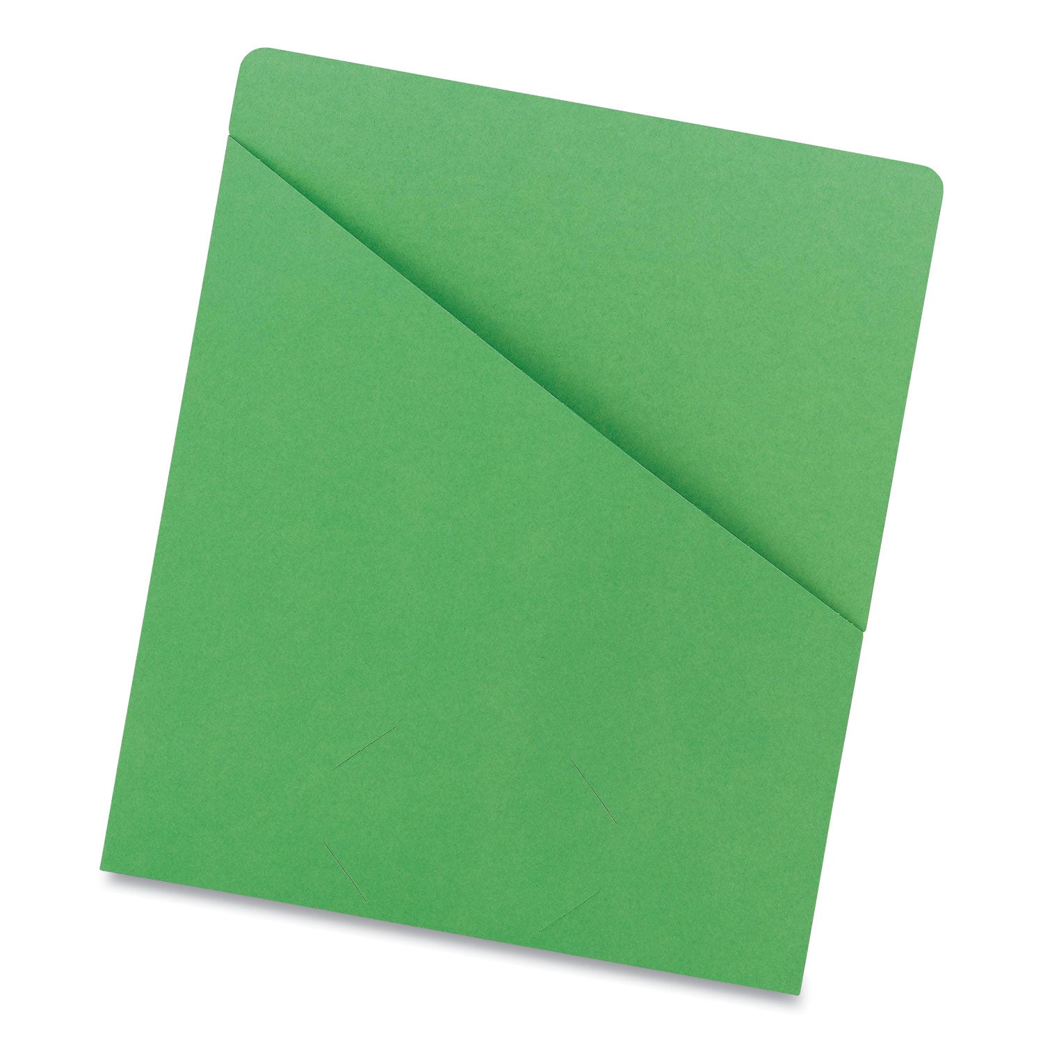 Smead Letter Recycled File Jacket - 8 1/2" x 11" - 1 Front Pocket(s) - 11 pt. - Green - 10% Recycled - 25 / Pack