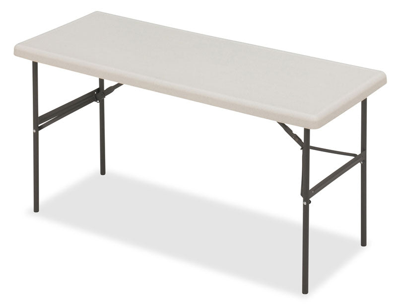 IndestrucTable® Classic Folding Table, Platinum Granite - 24" x 60"