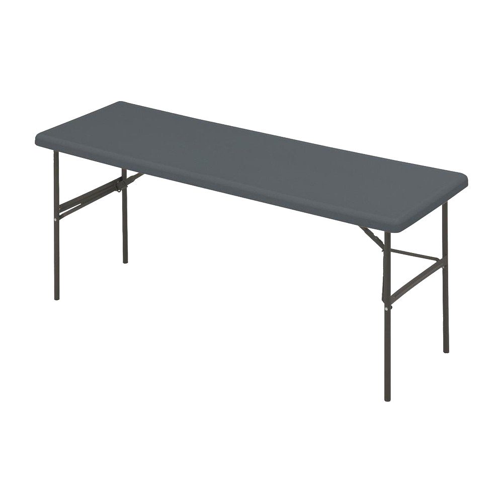 IndestrucTable® Classic Folding Table, Charcoal - 24" x 72"