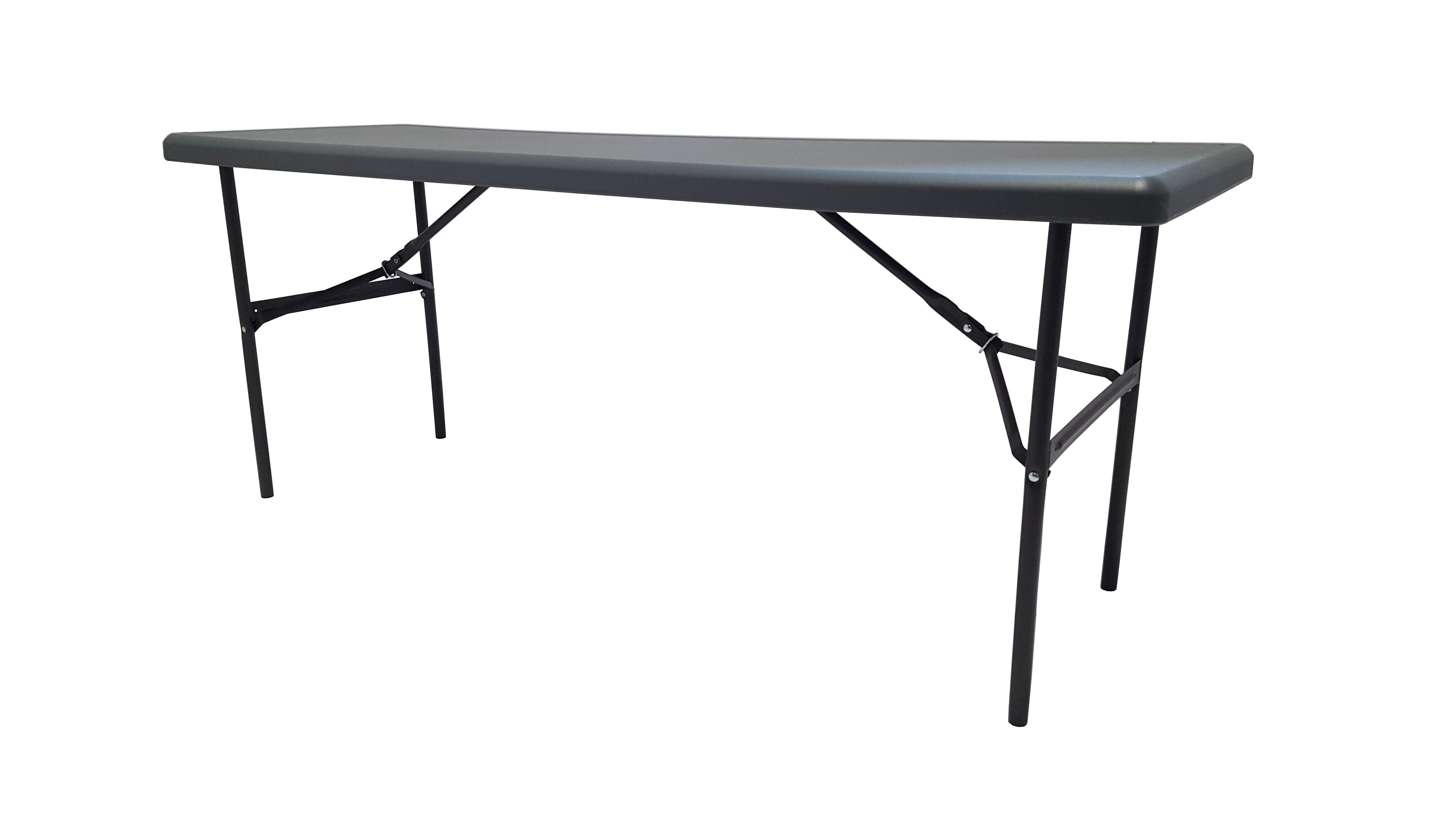 IndestrucTable® Classic Folding Table, Charcoal - 24" x 72"