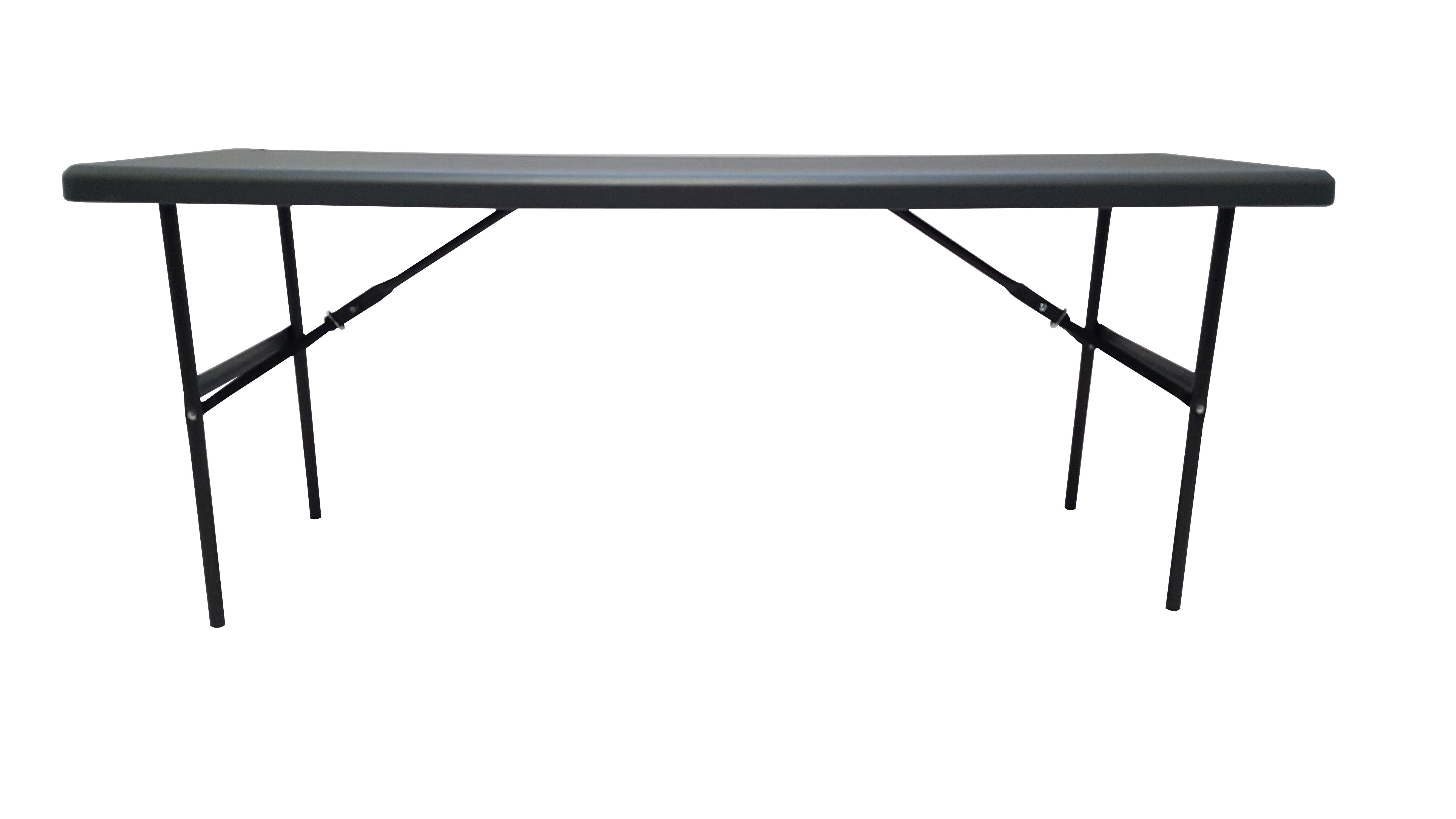 IndestrucTable® Classic Folding Table, Charcoal - 24" x 72"