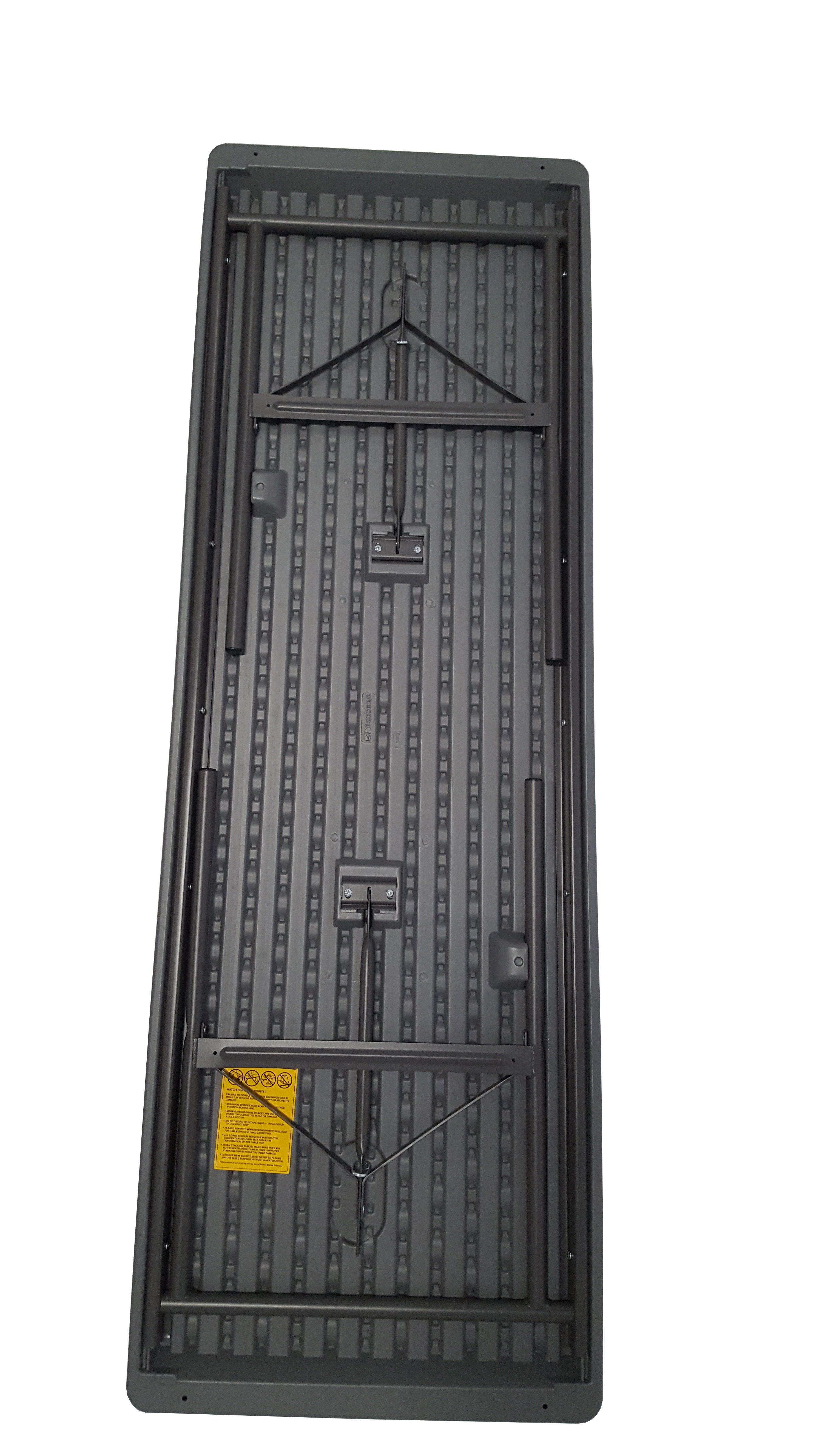 IndestrucTable® Classic Folding Table, Charcoal - 24" x 72"