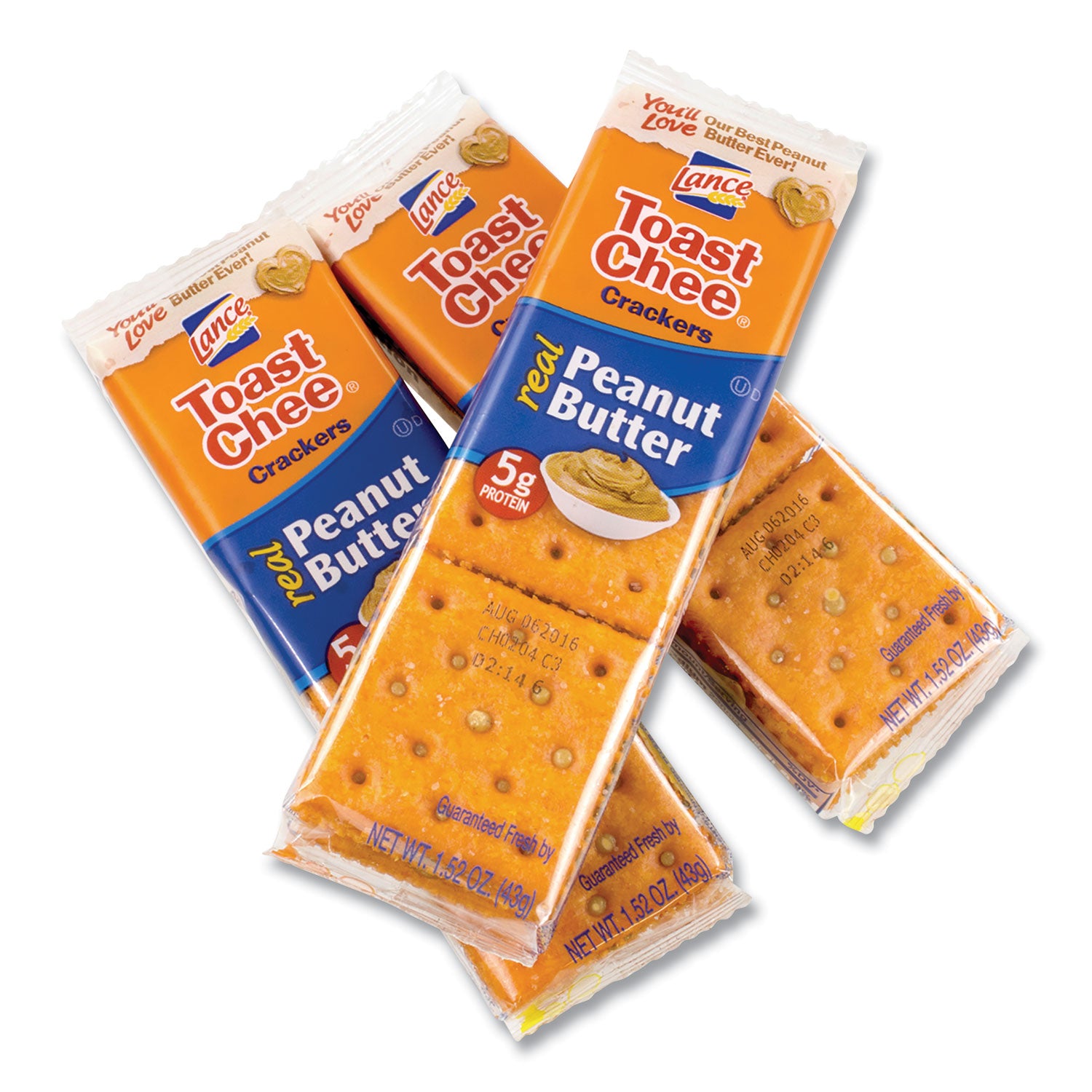 Individually Wrapped - Peanut Butter - 1.50 oz - 40/Bag - 1 Carton
