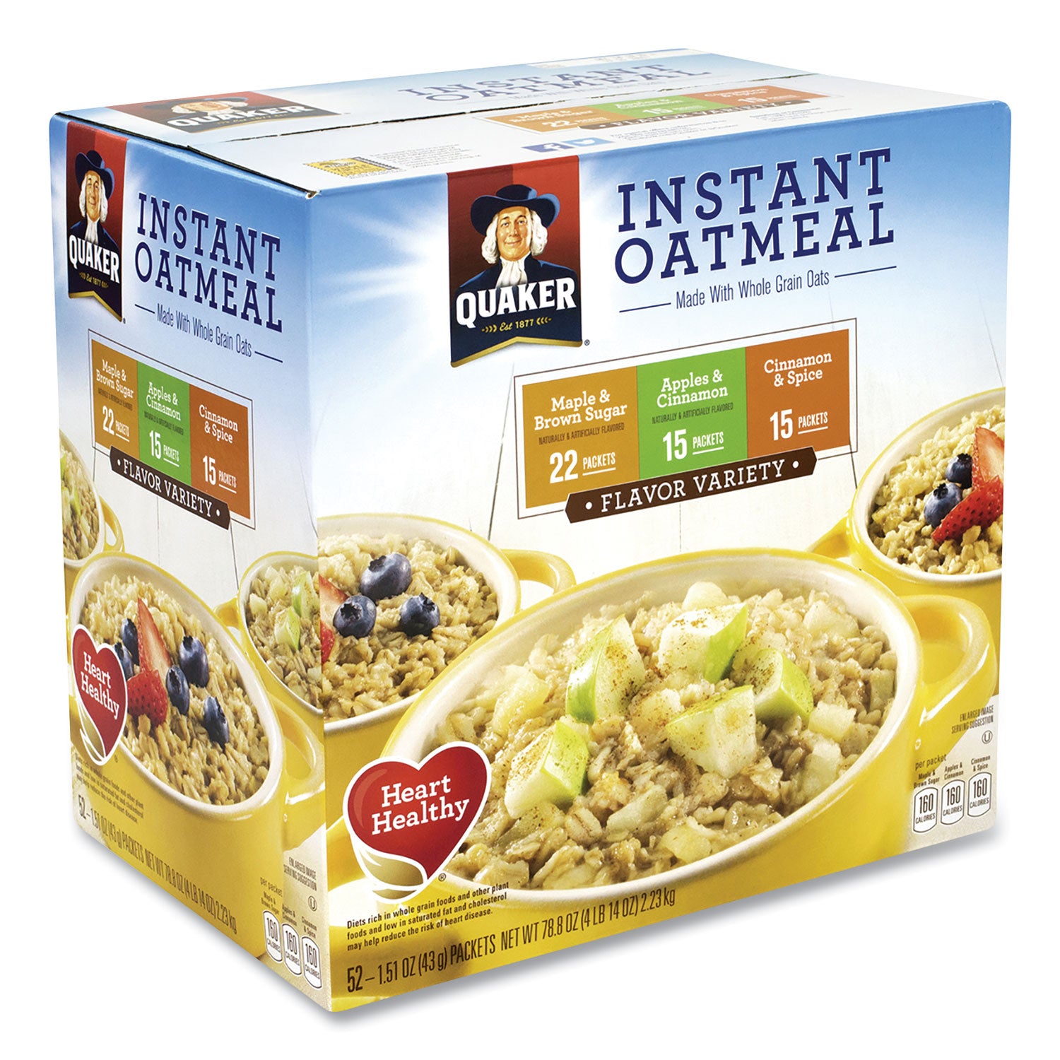 No Artificial Flavor, Preservative-free - Assorted - 1.51 oz - 52 / Carton