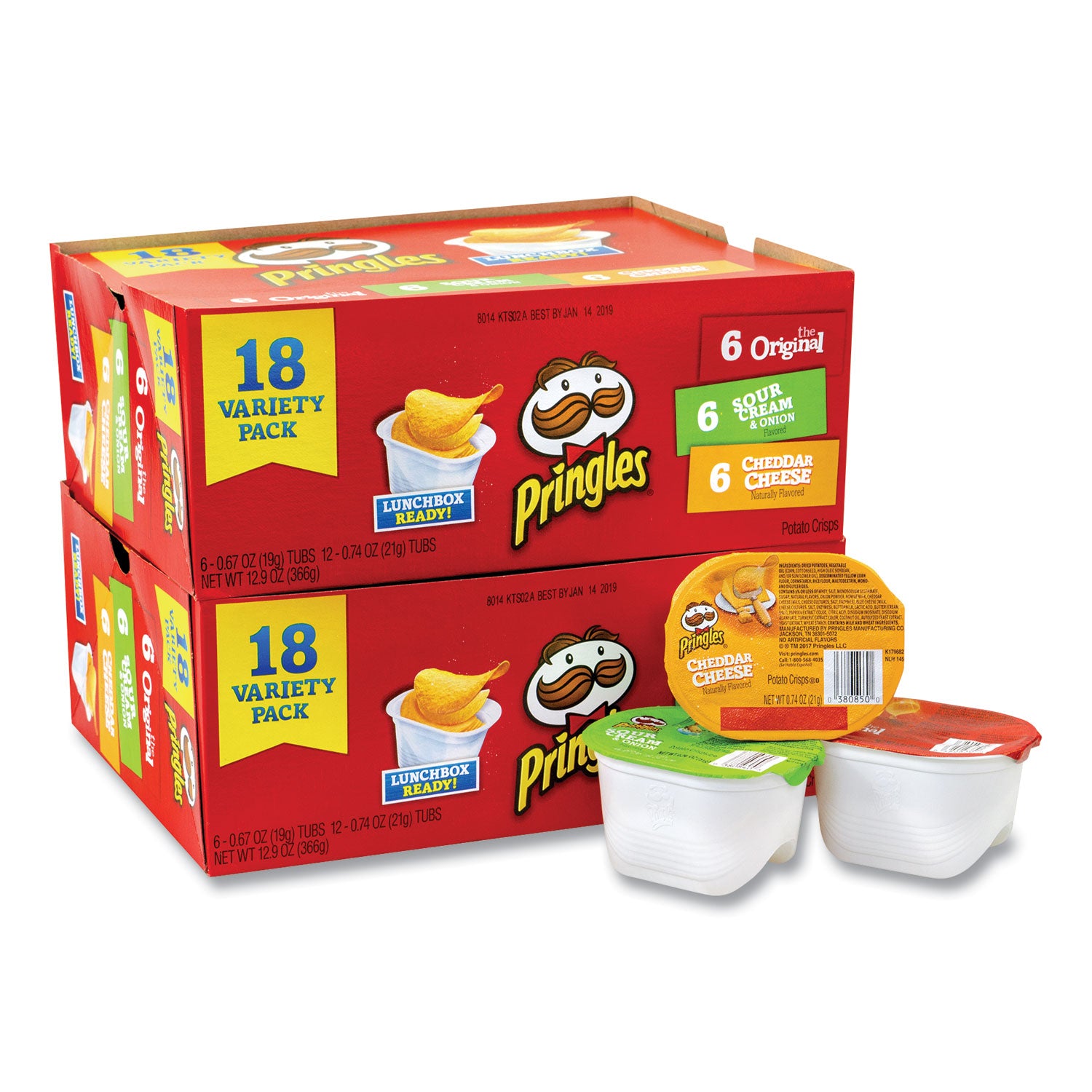 Original, Sour Cream, Onion, Cheddar Cheese - 36 / Carton